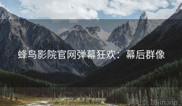 蜂鸟影院官网弹幕狂欢：幕后群像