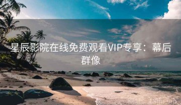 星辰影院在线免费观看VIP专享：幕后群像