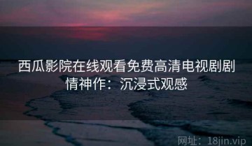 西瓜影院在线观看免费高清电视剧剧情神作：沉浸式观感